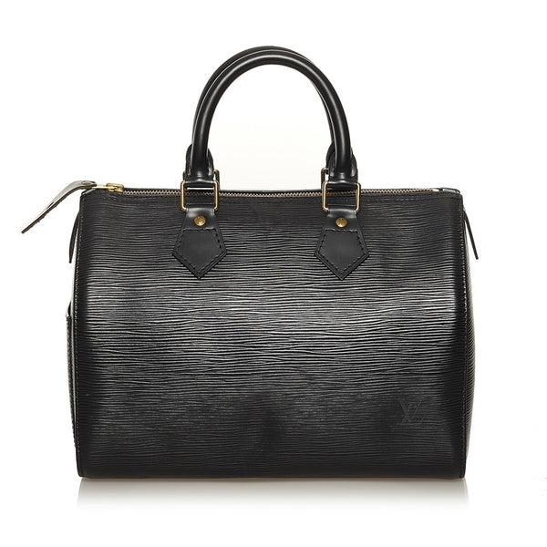 ルイ ヴィトン エピ スピーディ 25 ハンドバッグ ミニボストン M59232 ノワール ブラック レザー レディース LOUIS VUITTON 【中古】