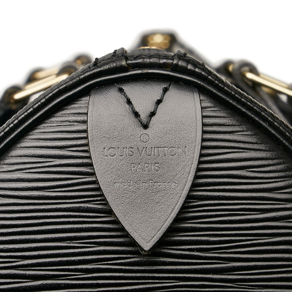 ルイ ヴィトン エピ スピーディ 25 ハンドバッグ ミニボストン M59232 ノワール ブラック レザー レディース LOUIS VUITTON 【中古】