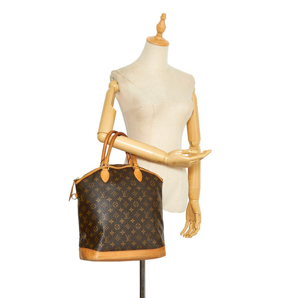 ルイ ヴィトン モノグラム ロックイットMM ハンドバッグ トートバッグ M40606 ブラウン PVC レザー レディース LOUIS VUITTON 【中古】