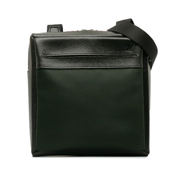 ルイ ヴィトン タイガ サヤン 斜め掛け ショルダーバッグ M30902 ノワール ブラック レザー ナイロン レディース LOUIS VUITTON 【中古】