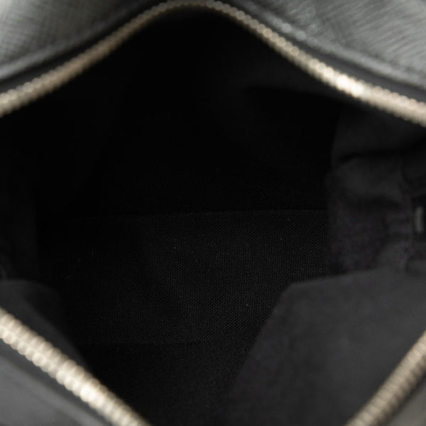 ルイ ヴィトン タイガ サヤン 斜め掛け ショルダーバッグ M30902 ノワール ブラック レザー ナイロン レディース LOUIS VUITTON 【中古】