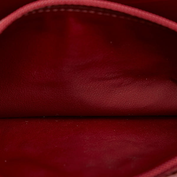 カルティエ ハッピーバースデー 長財布 ボルドー エナメル レディース CARTIER 【中古】