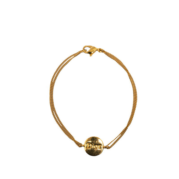 ディオール ブレスレット ゴールド メッキ レディース Dior 【中古】