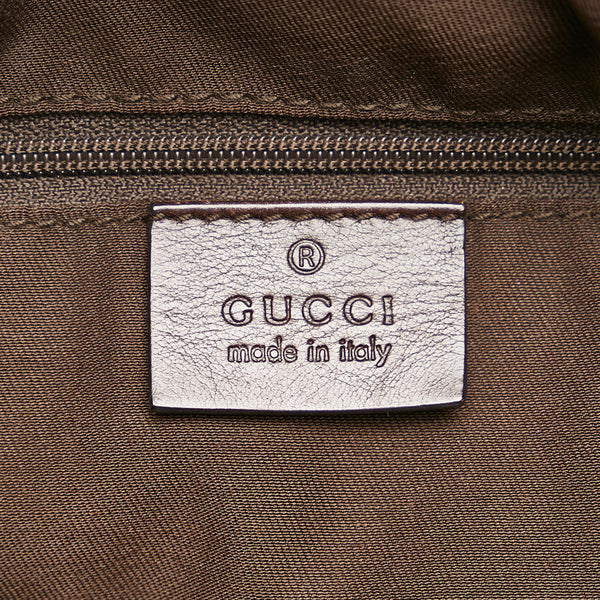 グッチ スーキー ハンドバッグ 211944 ブラウン レザー レディース GUCCI 【中古】
