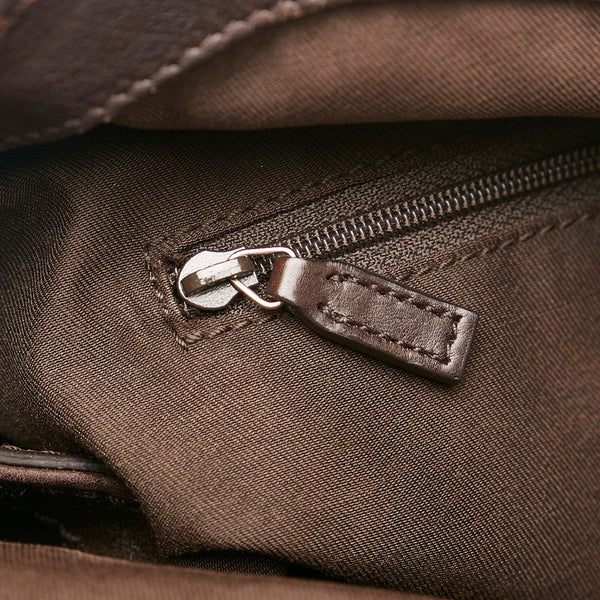 グッチ スーキー ハンドバッグ 211944 ブラウン レザー レディース GUCCI 【中古】