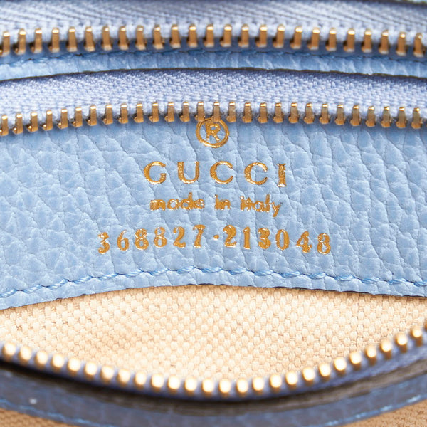 グッチ スイング ハンドバッグ ショルダーバッグ 2WAY 368827 水色 レザー レディース GUCCI 【中古】