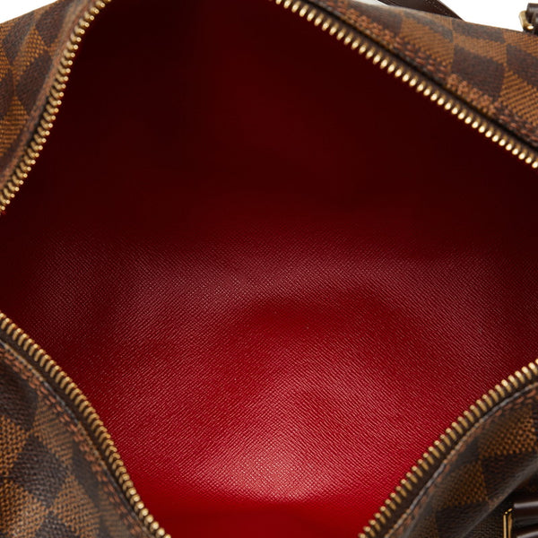 ルイ ヴィトン ダミエ パピヨン30 ハンドバッグ N51303 ブラウン PVC レザー レディース LOUIS VUITTON 【中古】