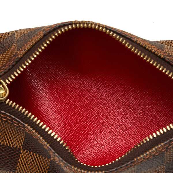 ルイ ヴィトン ダミエ パピヨン30 ハンドバッグ N51303 ブラウン PVC レザー レディース LOUIS VUITTON 【中古】