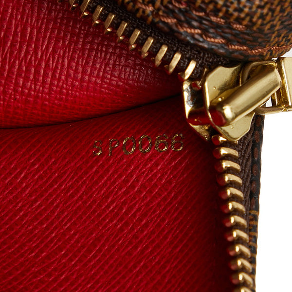 ルイ ヴィトン ダミエ パピヨン30 ハンドバッグ N51303 ブラウン PVC レザー レディース LOUIS VUITTON 【中古】