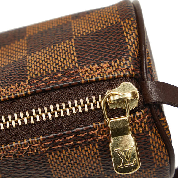 ルイ ヴィトン ダミエ パピヨン30 ハンドバッグ N51303 ブラウン PVC レザー レディース LOUIS VUITTON 【中古】