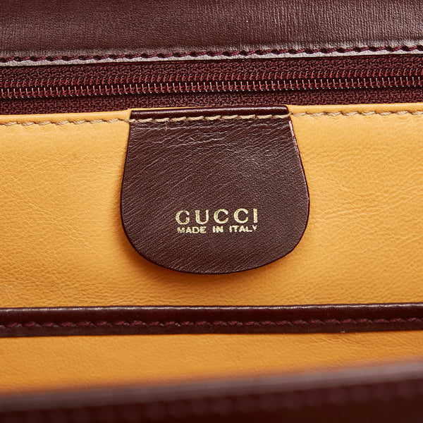 グッチ バンブー ハングバッグ ショルダーバッグ 2WAY 000 1364 ワインレッド ブラウン レザー レディース GUCCI 【中古】