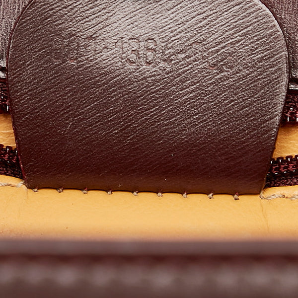 グッチ バンブー ハングバッグ ショルダーバッグ 2WAY 000 1364 ワインレッド ブラウン レザー レディース GUCCI 【中古】