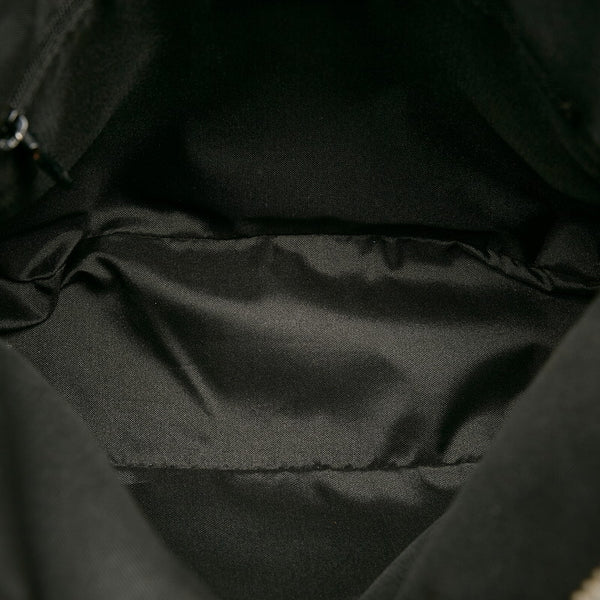 グッチ GGナイロン ワンショルダーバッグ 001 3766 ブラック ナイロン レザー レディース GUCCI 【中古】