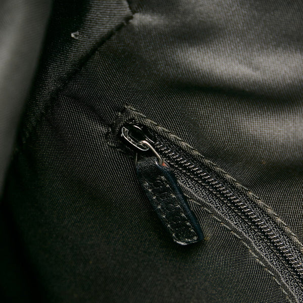 グッチ GGナイロン ワンショルダーバッグ 001 3766 ブラック ナイロン レザー レディース GUCCI 【中古】