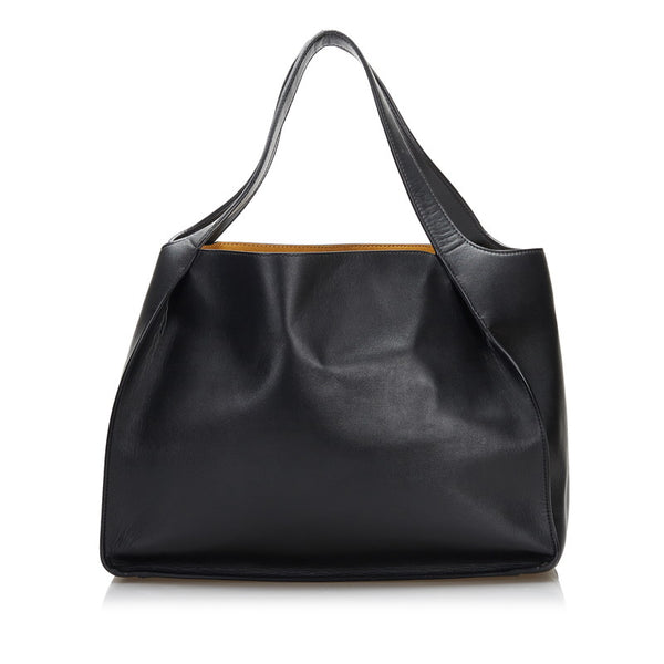 ステラマッカートニー パンチングロゴ トートバッグ ハンドバッグ 502793 ブラック ポリエステル レディース Stella McCartney 【中古】