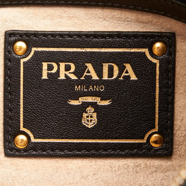 プラダ ワンショルダーバッグ ブラック レザー レディース PRADA 【中古】