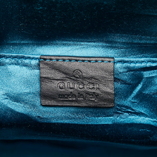 グッチ オフィディア 斜め掛け ショルダーバッグ 499621 レッド ブラック スウェード レザー レディース GUCCI 【中古】