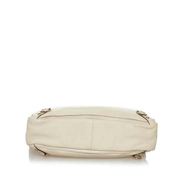 グッチ ハンドバッグ トートバッグ 170004 ホワイト レザー レディース GUCCI 【中古】