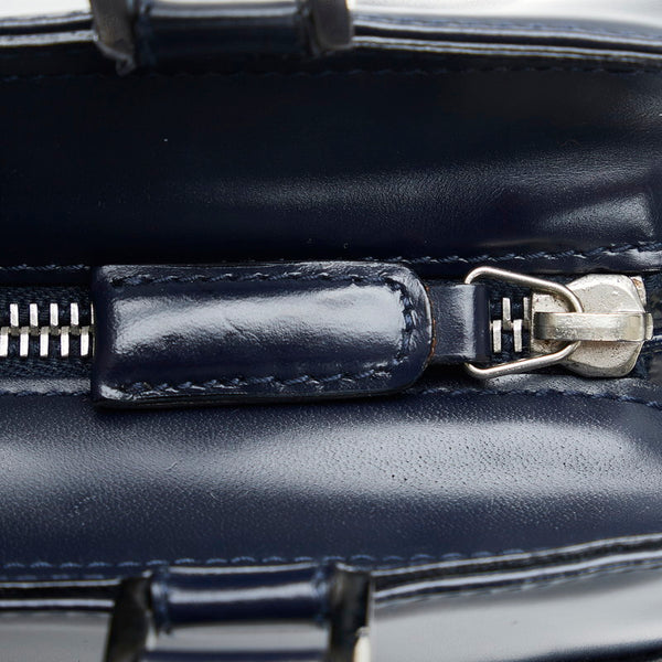 サルヴァトーレフェラガモ ガンチーニ ハンドバッグ ショルダーバッグ 2WAY AQ-21 0167 ネイビー レザー レディース Salvatore Ferragamo 【中古】