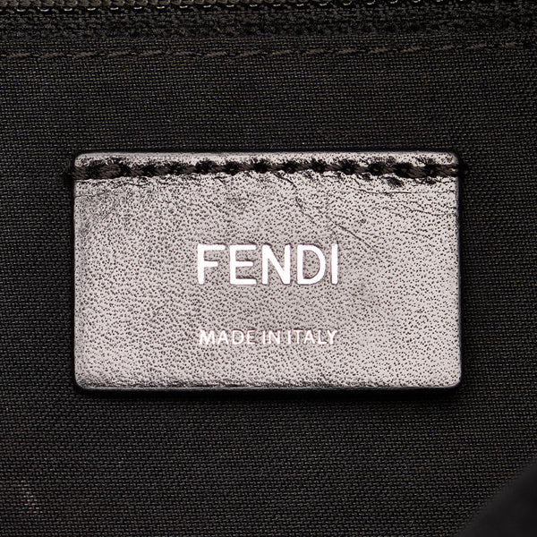 フェンディ モンスター リュック バックパック 8BZ038 ブラック ナイロン レザー ファー  レディース FENDI 【中古】