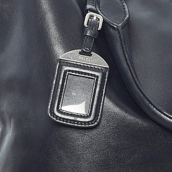 プラダ トートバッグ ショルダーバッグ 2WAY ブラック レザー メンズ PRADA 【中古】