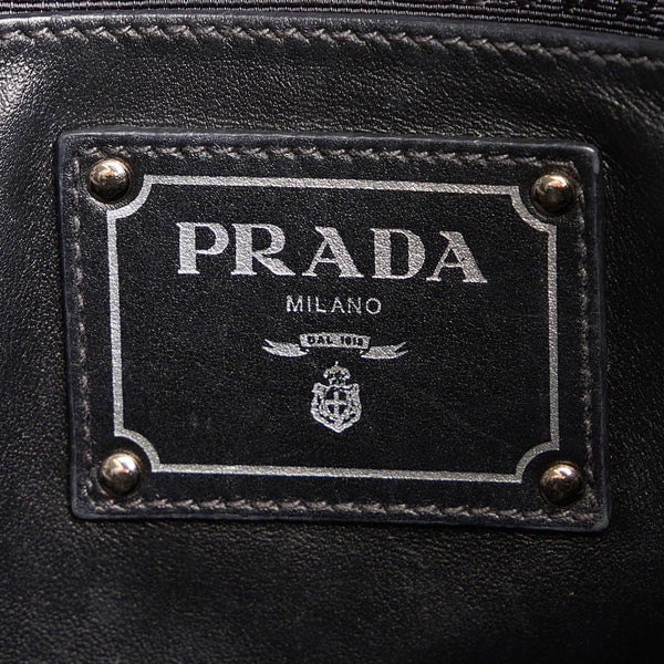 プラダ トートバッグ ショルダーバッグ 2WAY ブラック レザー メンズ PRADA 【中古】
