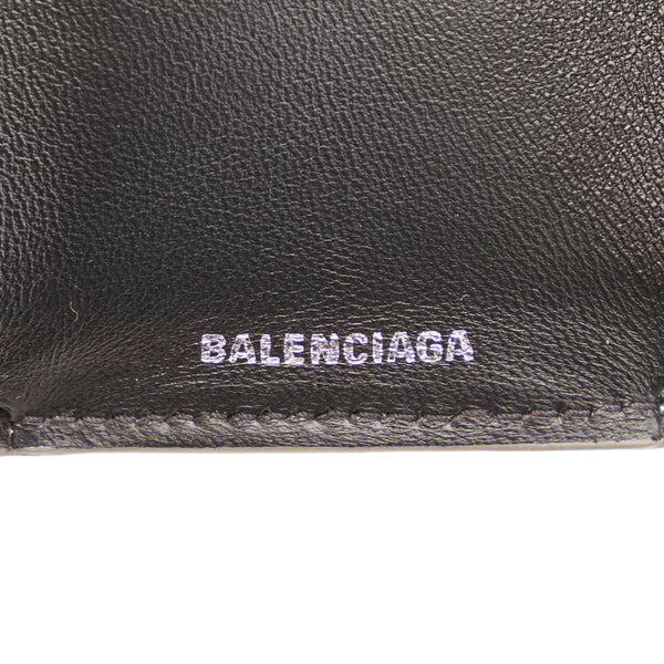 バレンシアガ エブリデイ 三つ折り財布 551921 シルバー ラメ レザー レディース BALENCIAGA 【中古】