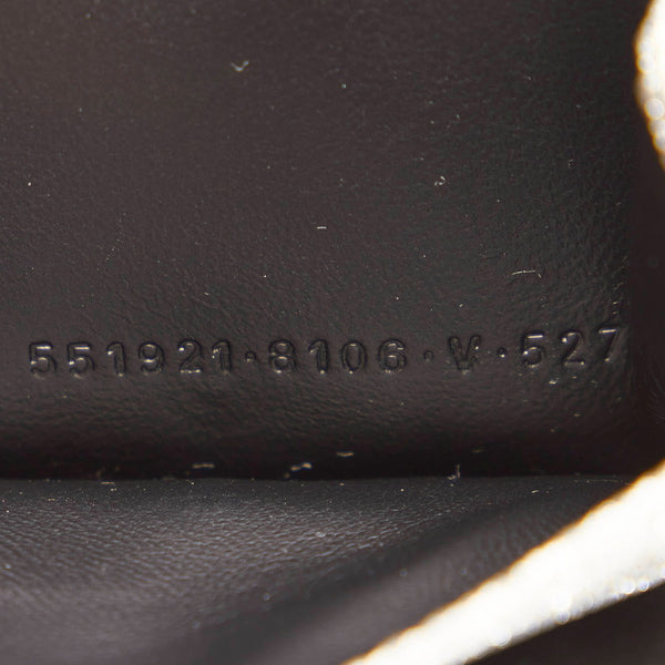 バレンシアガ エブリデイ 三つ折り財布 551921 シルバー ラメ レザー レディース BALENCIAGA 【中古】