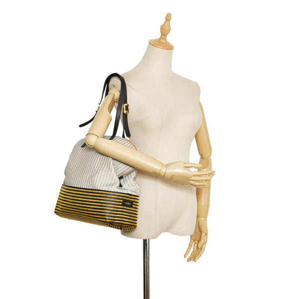 フェンディ ショルダーバッグ 8BN232 マルチカラー キャンバス レザー レディース FENDI 【中古】