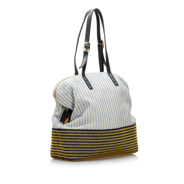 フェンディ ショルダーバッグ 8BN232 マルチカラー キャンバス レザー レディース FENDI 【中古】