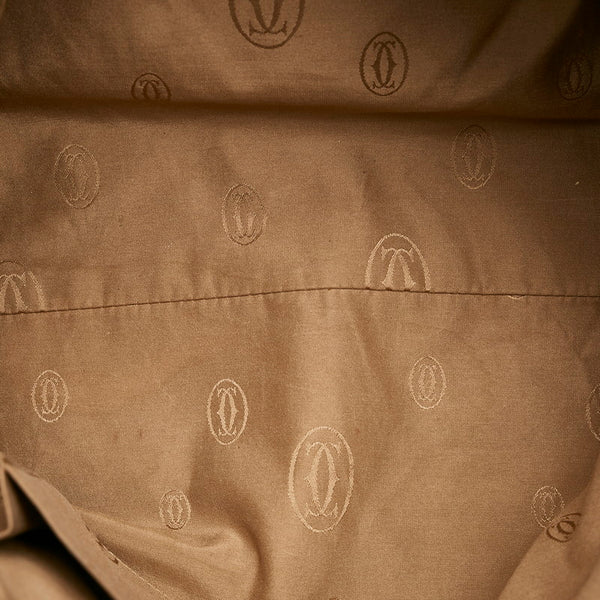 カルティエ マルチェロ ハンドバッグ ショルダーバッグ 2WAY ブラウン レザー レディース CARTIER 【中古】