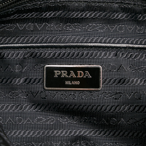 プラダ テスート トートバッグ ショルダーバッグ 2WAY ブラック レッド ホワイト ナイロン レディース PRADA 【中古】