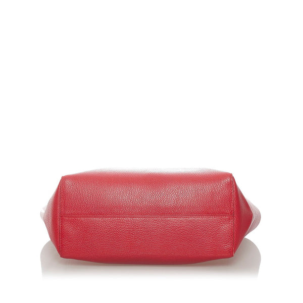 グッチ スウィング ラージ トートバッグ 354397 レッド レザー レディース GUCCI 【中古】