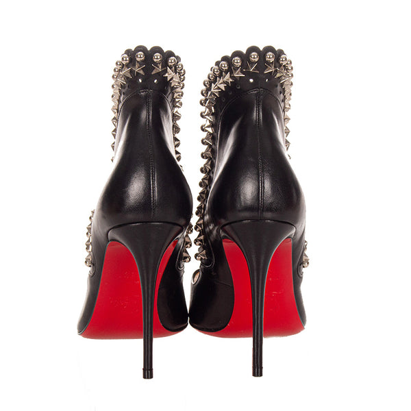 クリスチャンルブタン スタッズ パンプス ブラック レザー レディース Christian Louboutin 【中古】