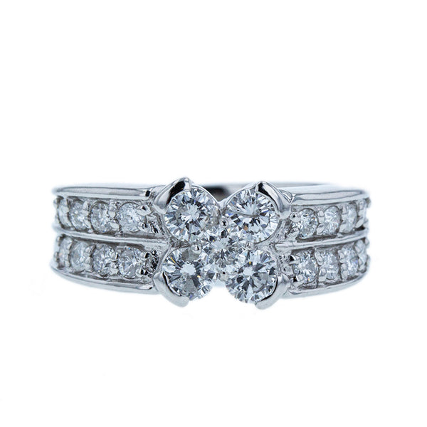 Pt900 プラチナ ダイヤ1.06ct リング 指輪 レディース 9.5号 【中古】