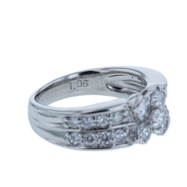 Pt900 プラチナ ダイヤ1.06ct リング 指輪 レディース 9.5号 【中古】