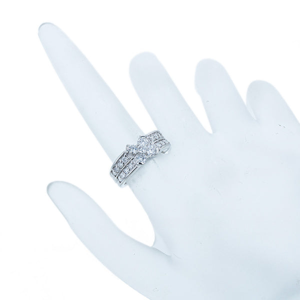 Pt900 プラチナ ダイヤ1.06ct リング 指輪 レディース 9.5号 【中古】