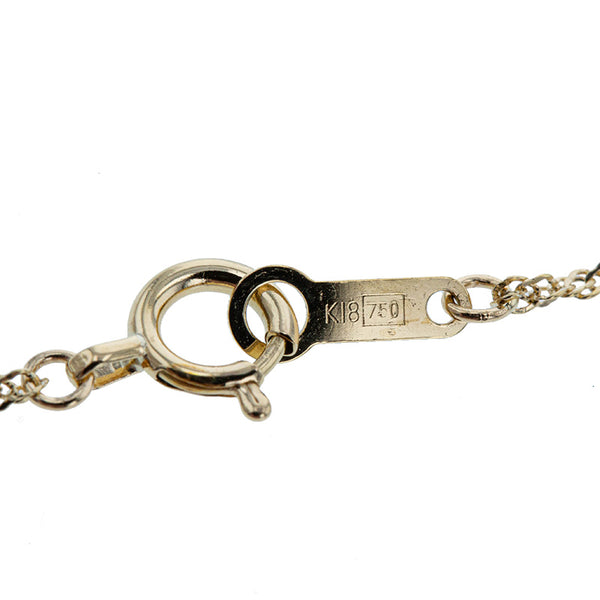 K18YG イエローゴールド ダイヤ0.52ct ネックレス レディース 【中古】