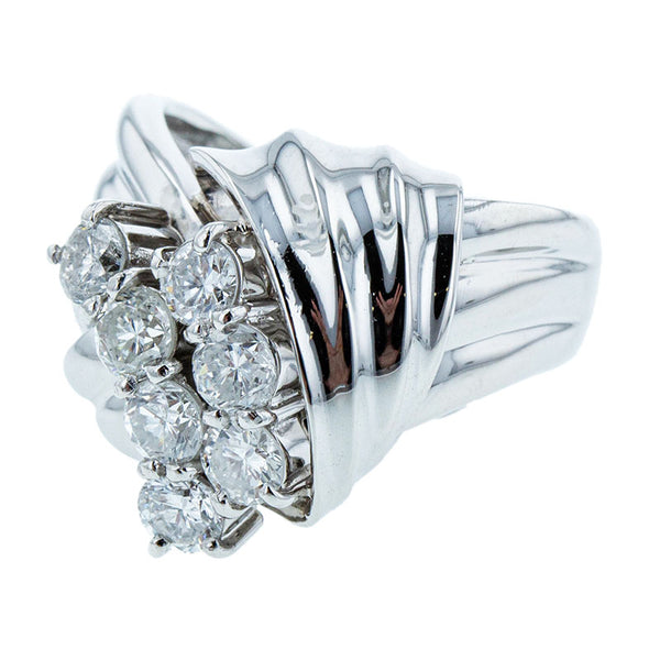 Pt900 プラチナ ダイヤ1.12ct リング 指輪 レディース 9号 【中古】