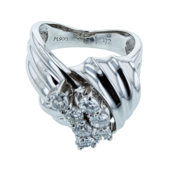 Pt900 プラチナ ダイヤ1.12ct リング 指輪 レディース 9号 【中古】