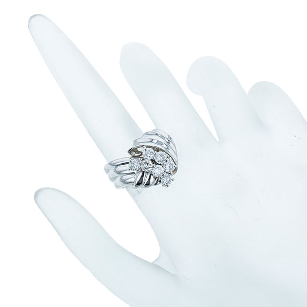 Pt900 プラチナ ダイヤ1.12ct リング 指輪 レディース 9号 【中古】