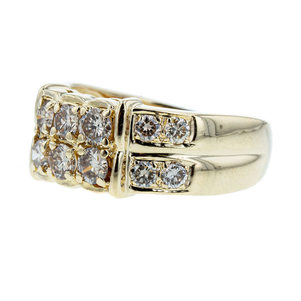 K18YG イエローゴールド ダイヤ1.0ct リング 指輪 レディース 13.5号 【中古】