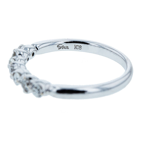 スタージュエリー K18WG ホワイトゴールド ダイヤ0.22ct リング 指輪 レディース STAR JEWELRY 9号 【中古】