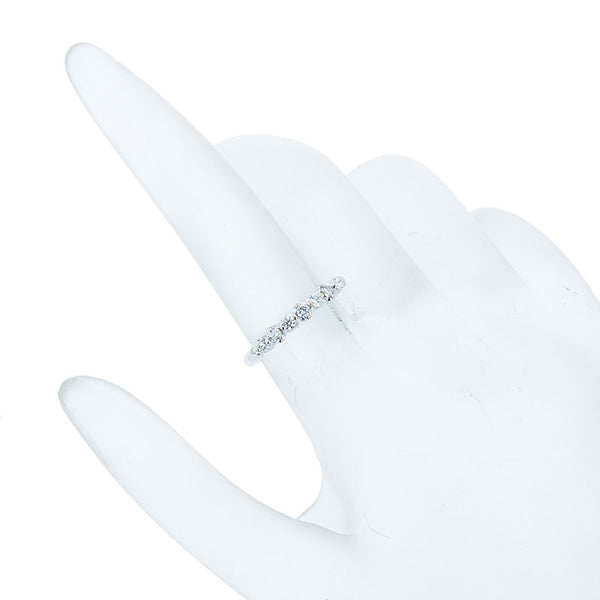 スタージュエリー K18WG ホワイトゴールド ダイヤ0.22ct リング 指輪 レディース STAR JEWELRY 9号 【中古】