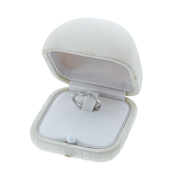 スタージュエリー K18WG ホワイトゴールド ダイヤ0.22ct リング 指輪 レディース STAR JEWELRY 9号 【中古】