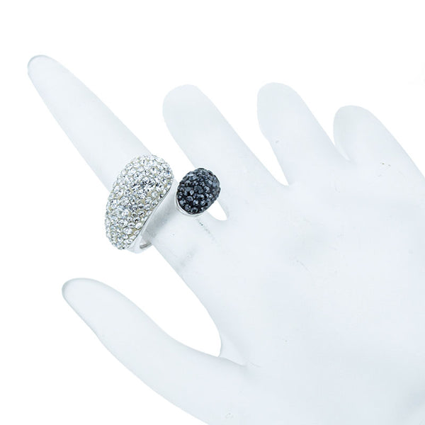 スワロフスキー シルバー メタル リング 指輪 レディース SWAROVSKI 11号 【中古】