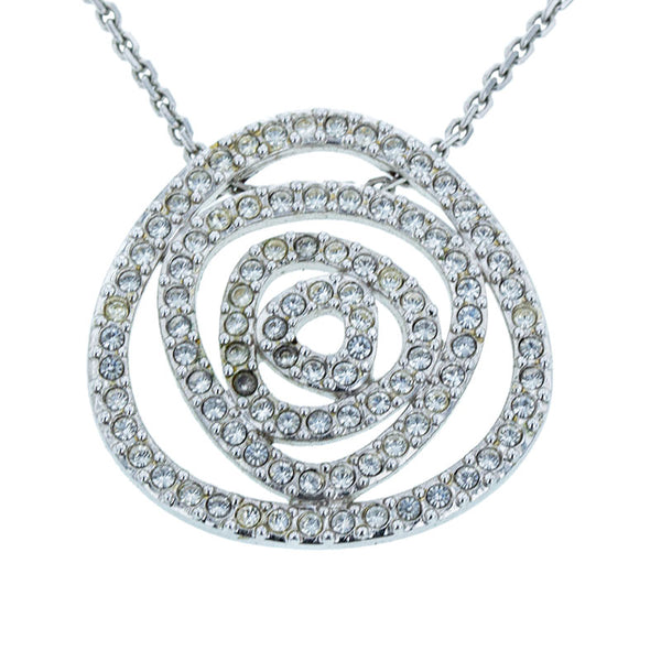 スワロフスキー シルバー メタル ネックレス レディース SWAROVSKI 【中古】