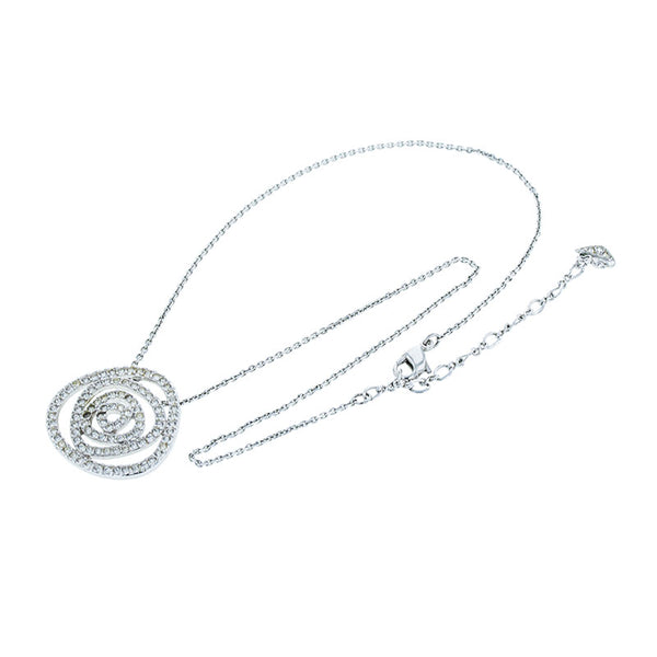 スワロフスキー シルバー メタル ネックレス レディース SWAROVSKI 【中古】