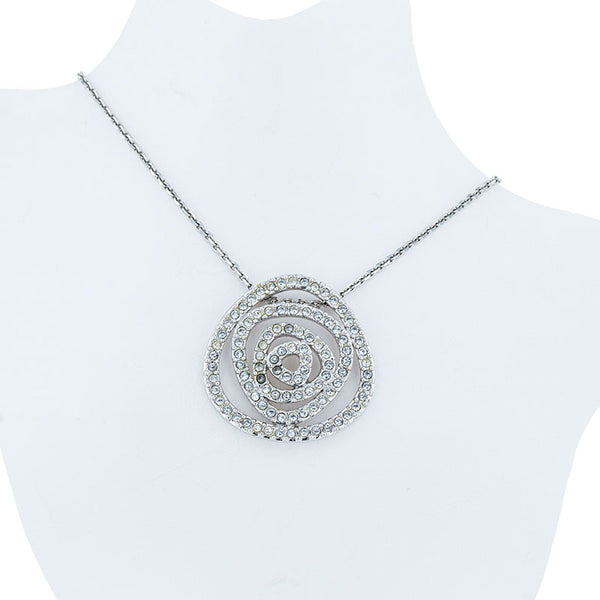 スワロフスキー シルバー メタル ネックレス レディース SWAROVSKI 【中古】