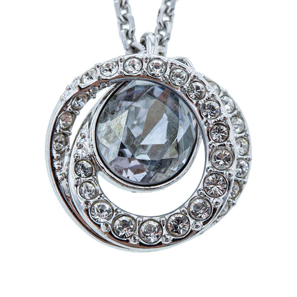 スワロフスキー シルバー メタル ネックレス レディース SWAROVSKI 【中古】